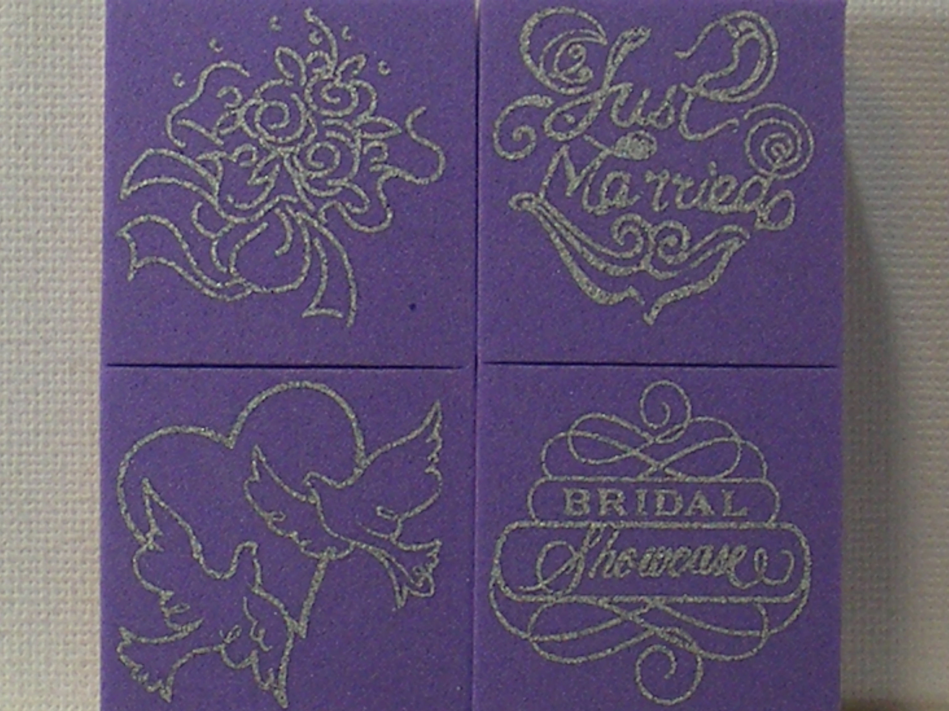 Unbranded - Wedding 5 Set Foam Mounted Rubber Stamps