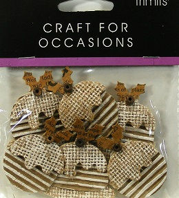 Trimits - Crafts For Occasions - Burlap & Card Pudding Toppers