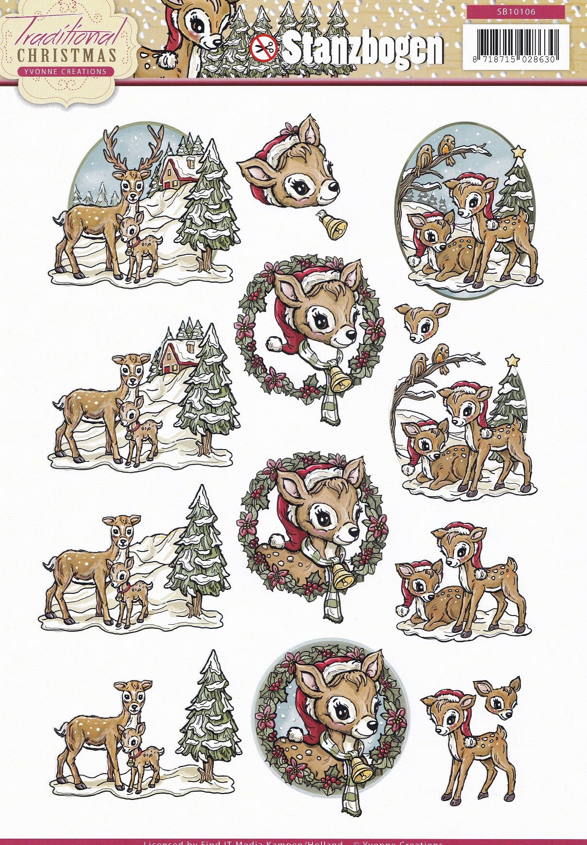 Yvonne Creations - Traditional Christmas 3D Decoupage