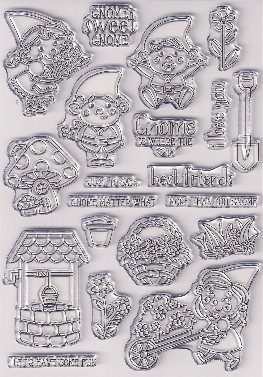 Gnome Acrylic Stamp Set