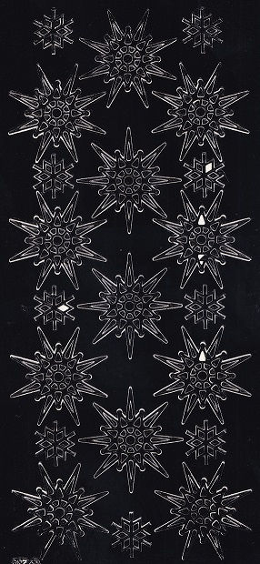 Peel Off Sheet - Stars (Black)