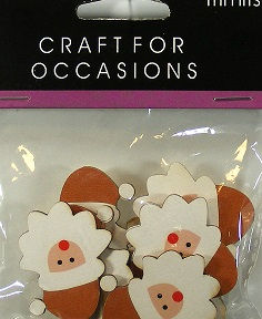 Trimits - Craft For Occasions - Wooden Santa Heads