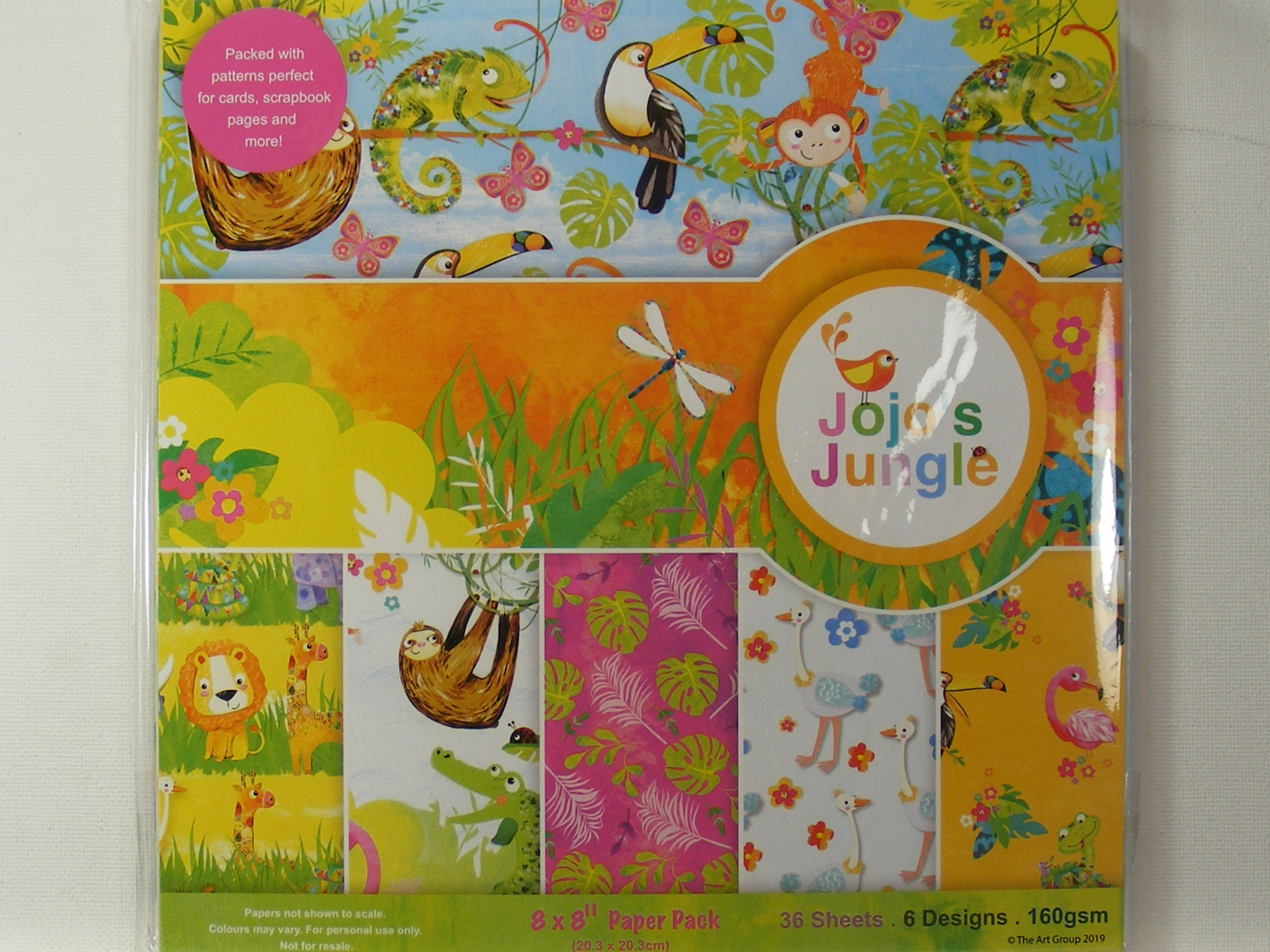 Jojo's Jungle 8" x 8" Paper Pack