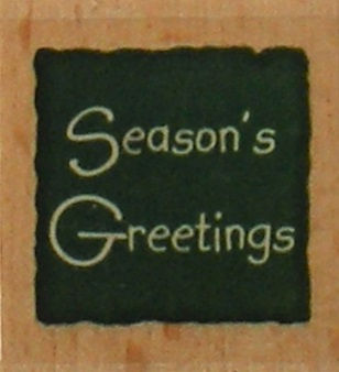 Docrafts - Whispers Rubber Stamp - Season's Greetings