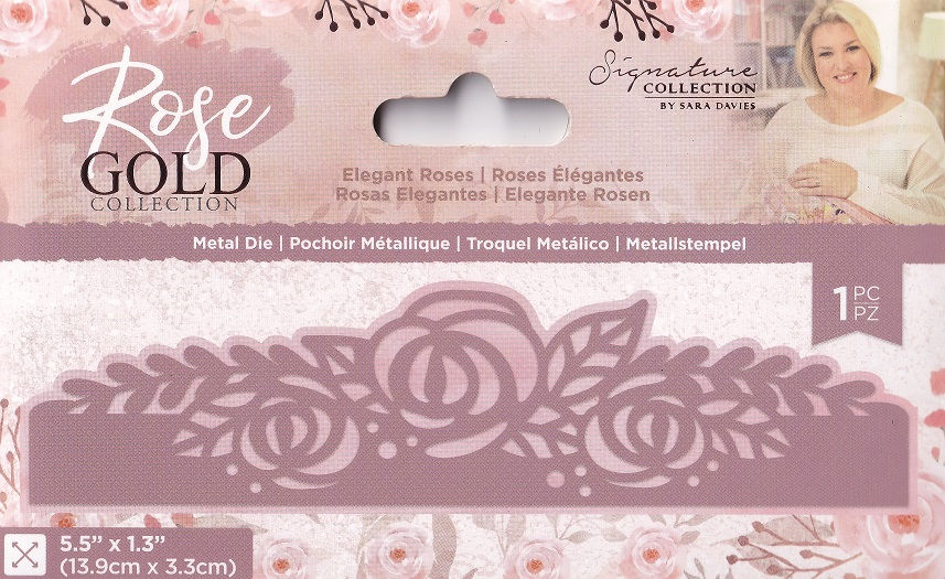 Sara Davies Rose Gold Collection - Elegant Roses Die