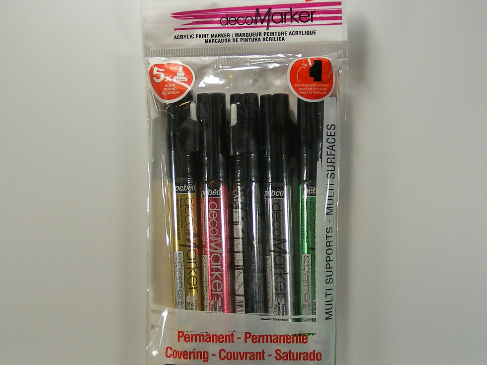 Pebeo - Deco Acrylic Paint Markers - Metallic