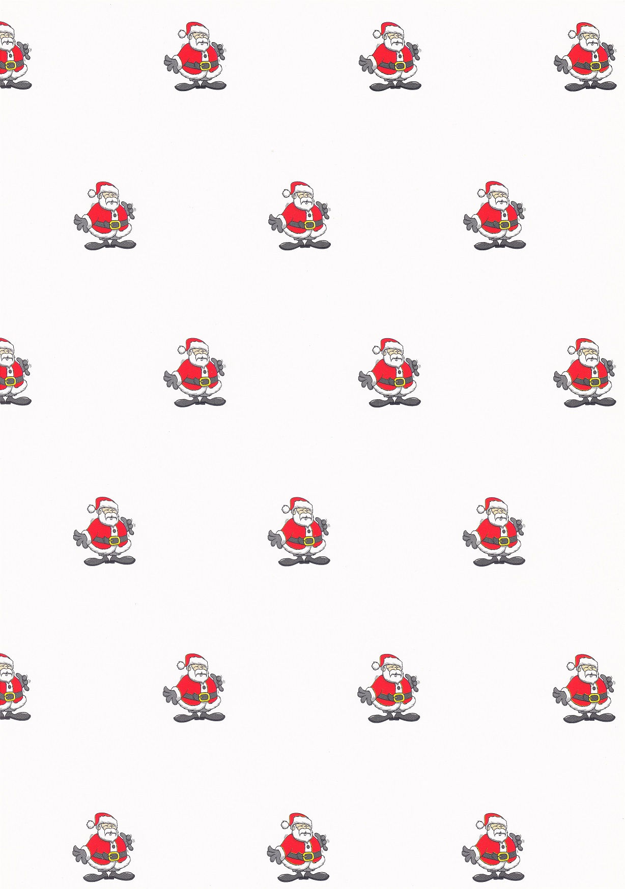 Paper Art - Father Christmas Design Cast Coated Background Card 250gms