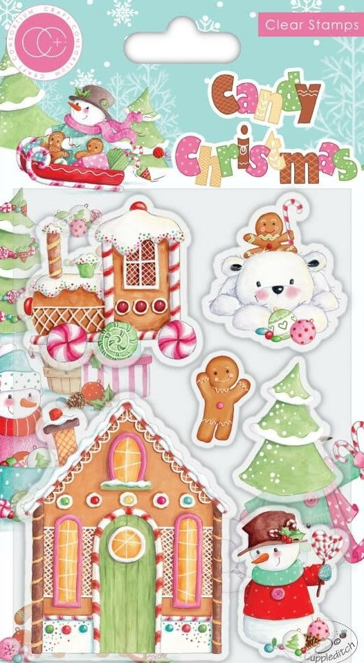 Craft Consortium - Candy Christmas Clear Stamps - Candy