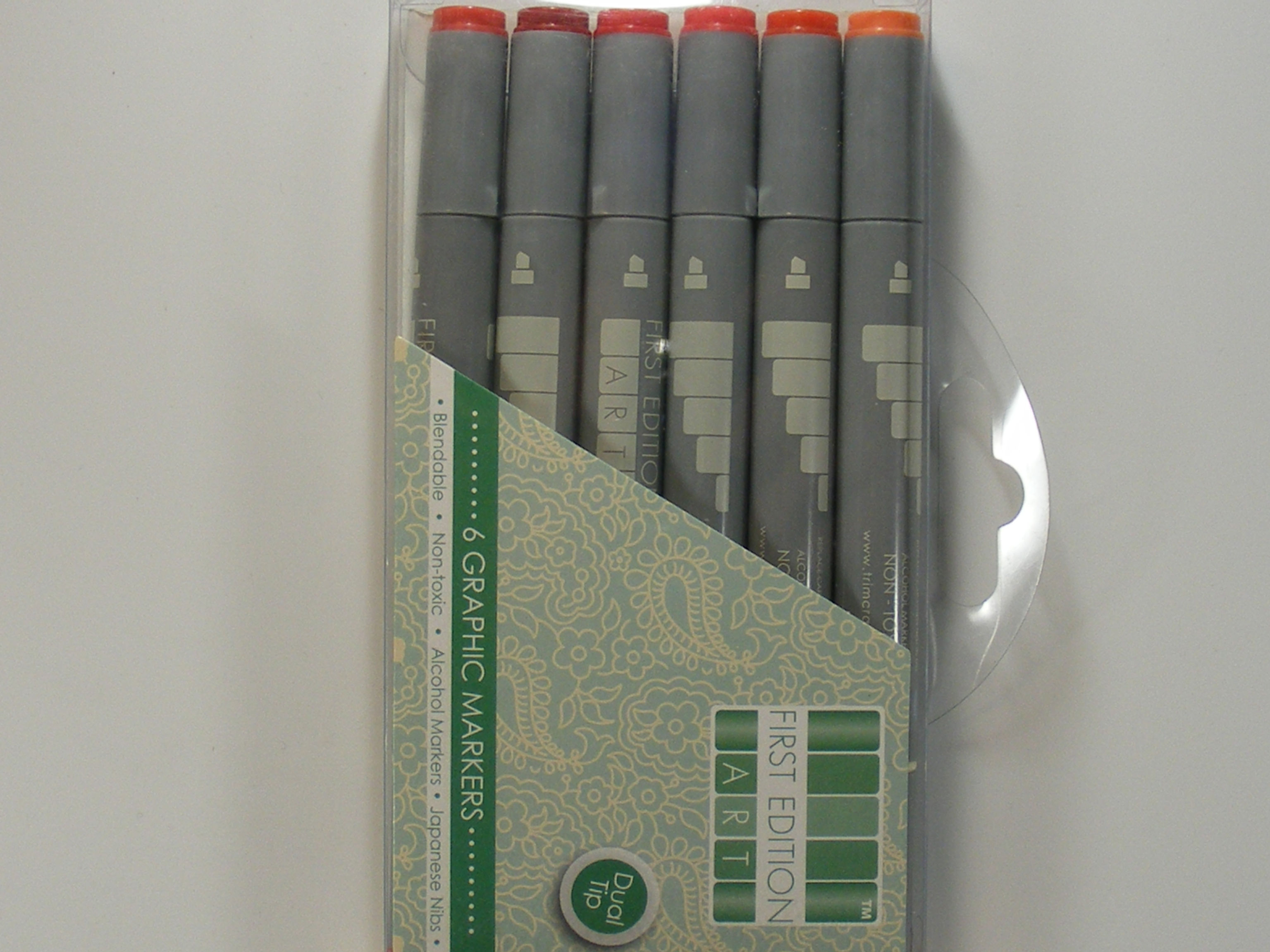 First Edition Graphic Markers - Reds