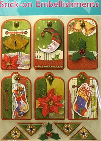 The Works - Stick On Christmas Embellishments