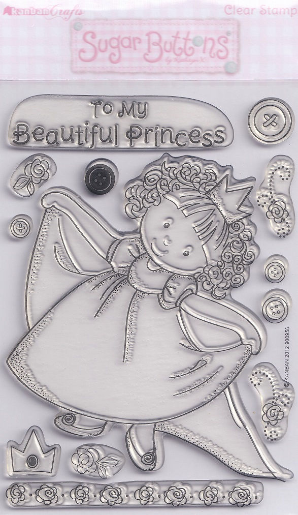 Kanban - Sugar Buttons To My Beautiful Princess Clear Acrylic Stamp Set