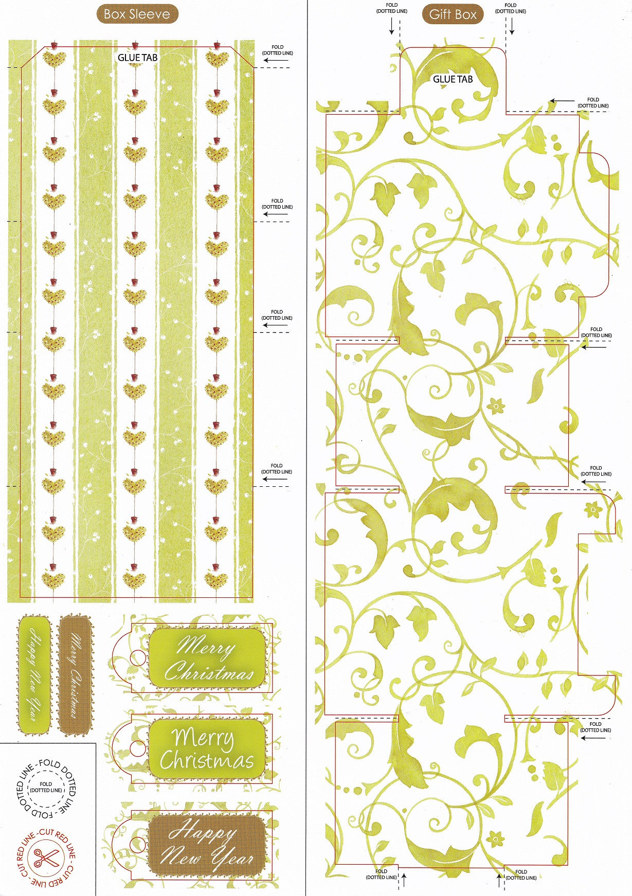 Docrafts - Henbury Lane Poinsettia Collection - Gift Box