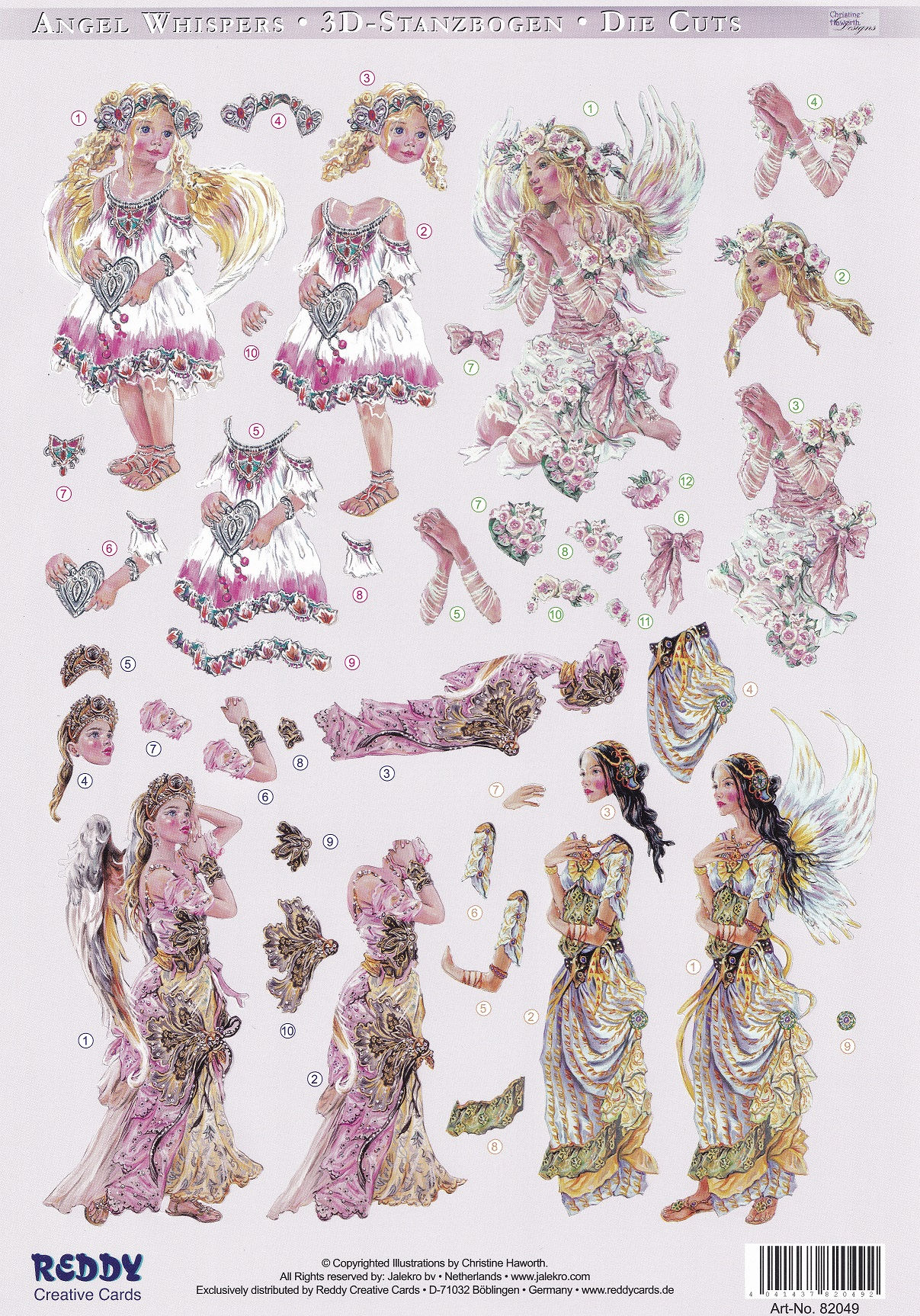 Reddy Creative Cards - Angel Whispers Decoupage Sheet