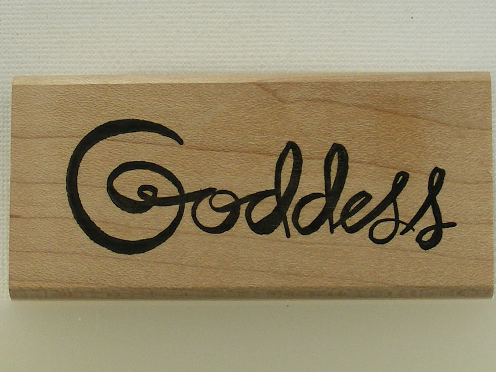 Joan Farber - Goddess Wood Mounted Rubber Stamp