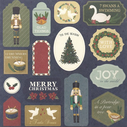 Thumbnail: First Edition - The Twelve Days Of Christmas 6" x 6" Premium Paper Pad