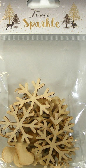 Dovecraft - Time To Sparkle - Wooden Embellishments