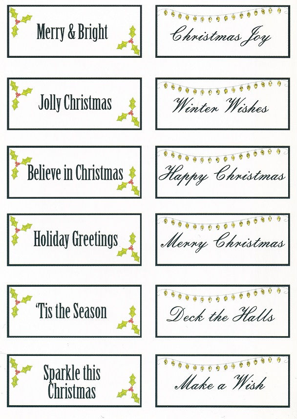 Thumbnail: Christmas Sentiments A6 Popper Pad.