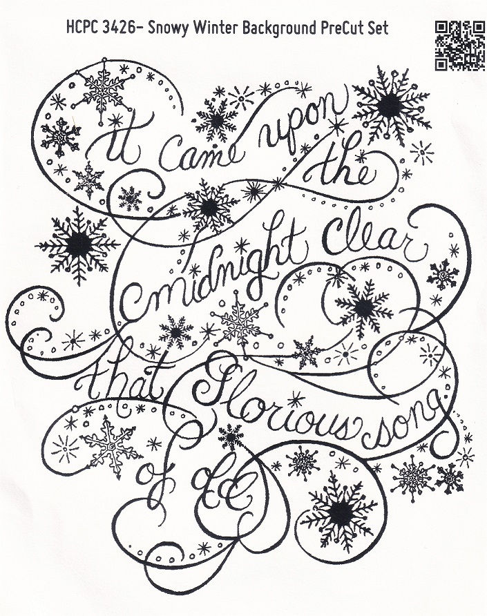 Heartfelt Creations - Snowy Winter Background Stamp