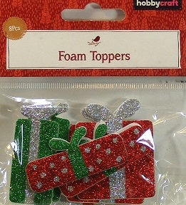 Hobbycraft - Glitter Foam Toppers