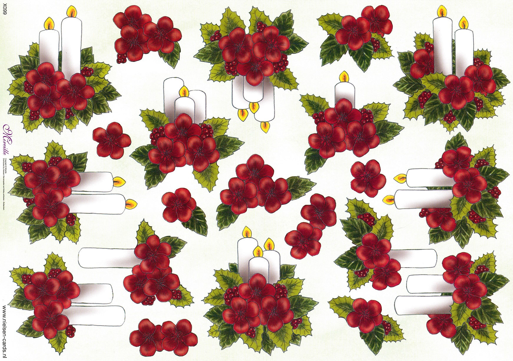 Mireille - A4 Christmas Decoupage Sheet