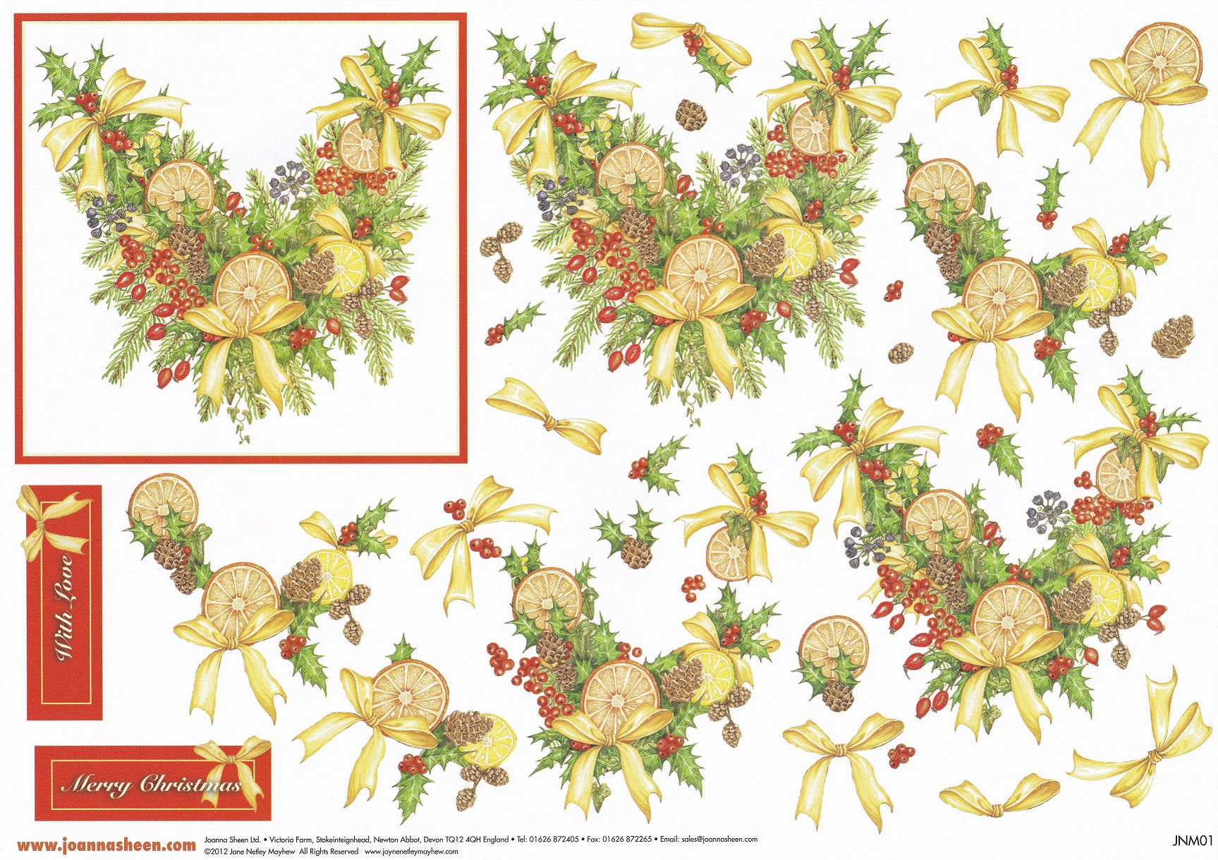 Joanna Sheen - Jayne Netley Mayhew Christmas Decoupage - Festive Garland
