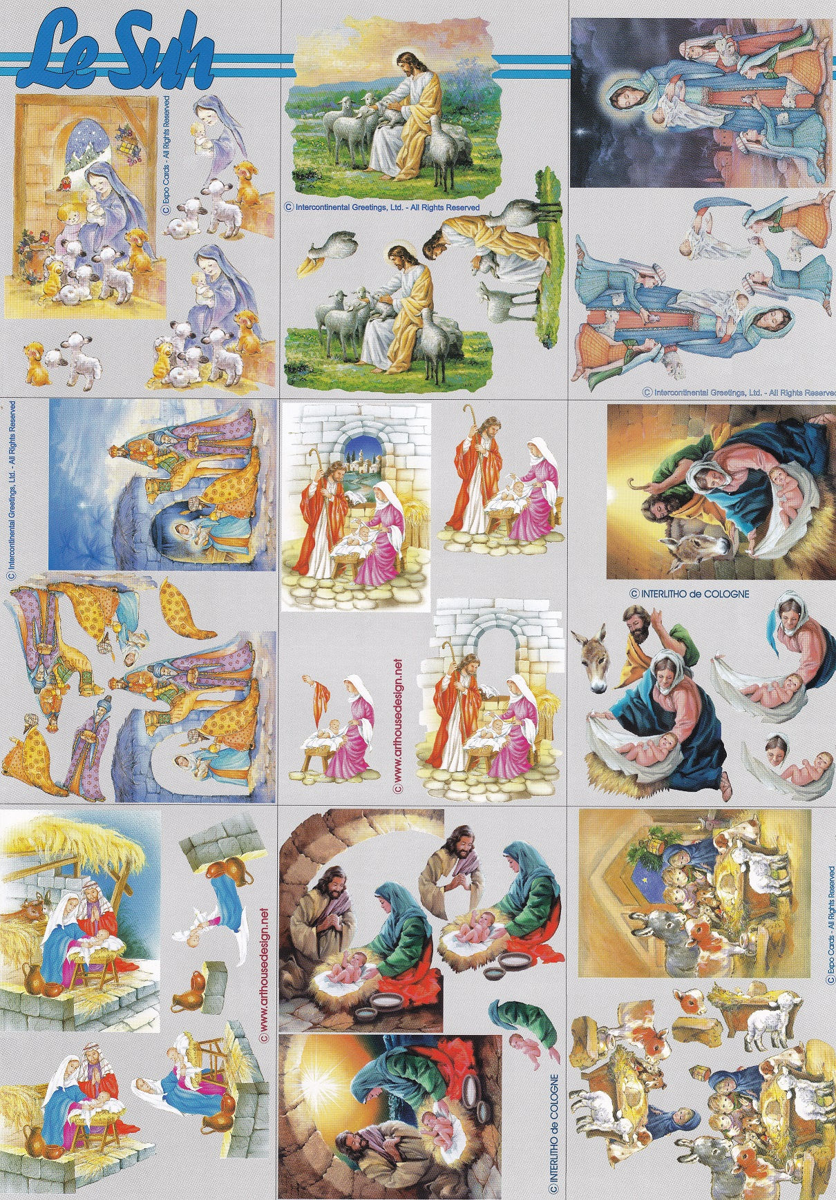 Le Suh - 3D Christmas Decoupage - Mini Sheet 2