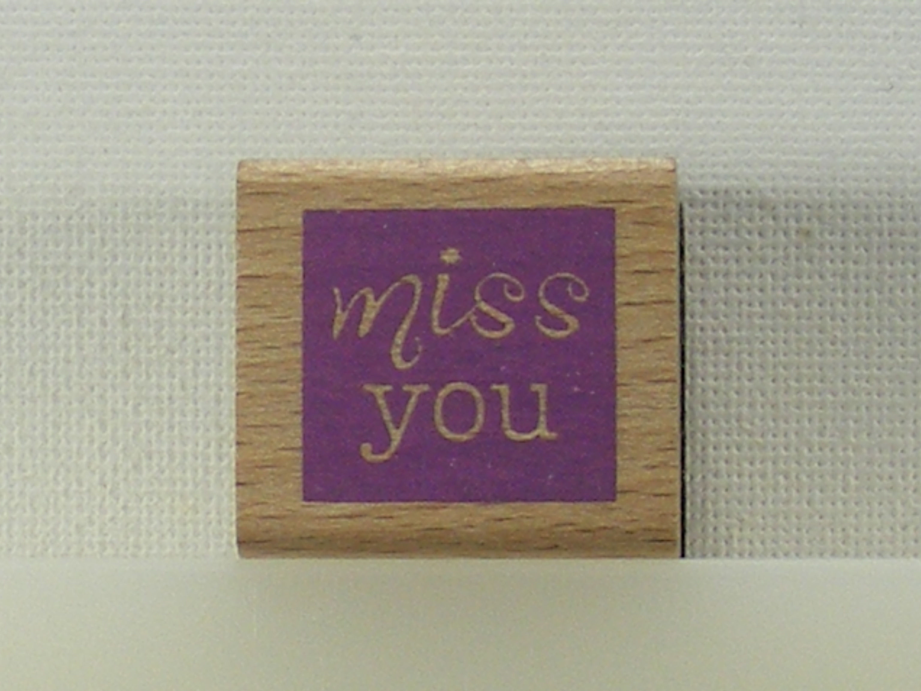 Unbranded - Miss You Rubber Stamp
