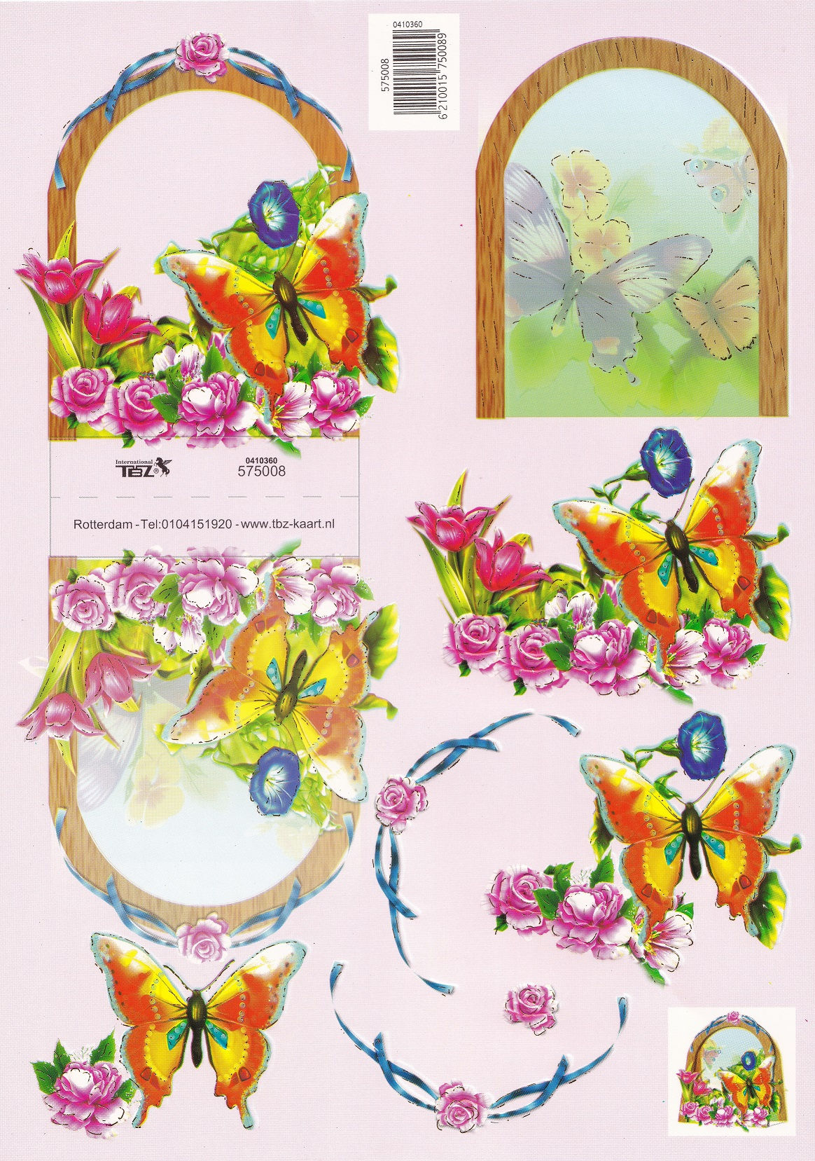 TBZ International - Butterfly Arch Decoupage
