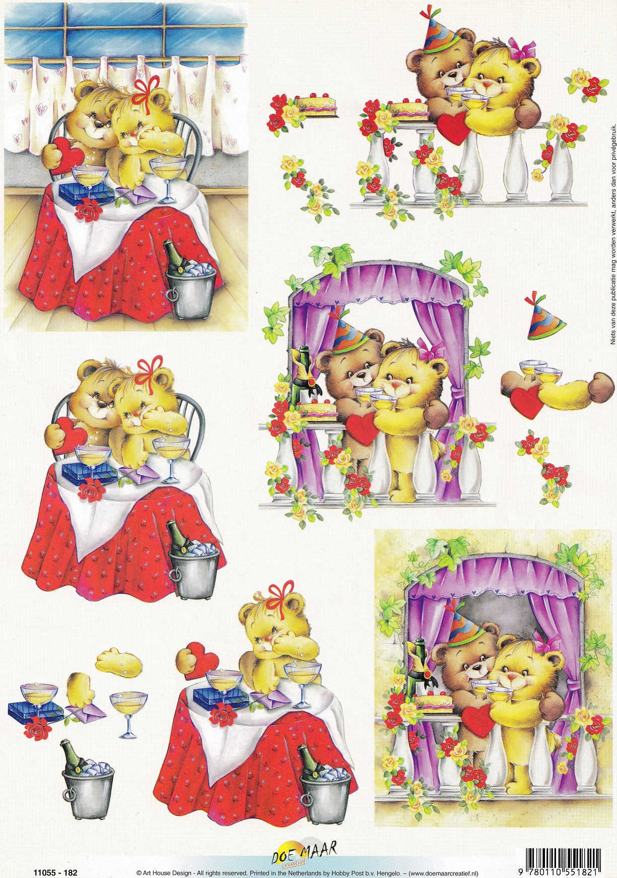 Doe Maar Creatief - A4 Valentines Decoupage