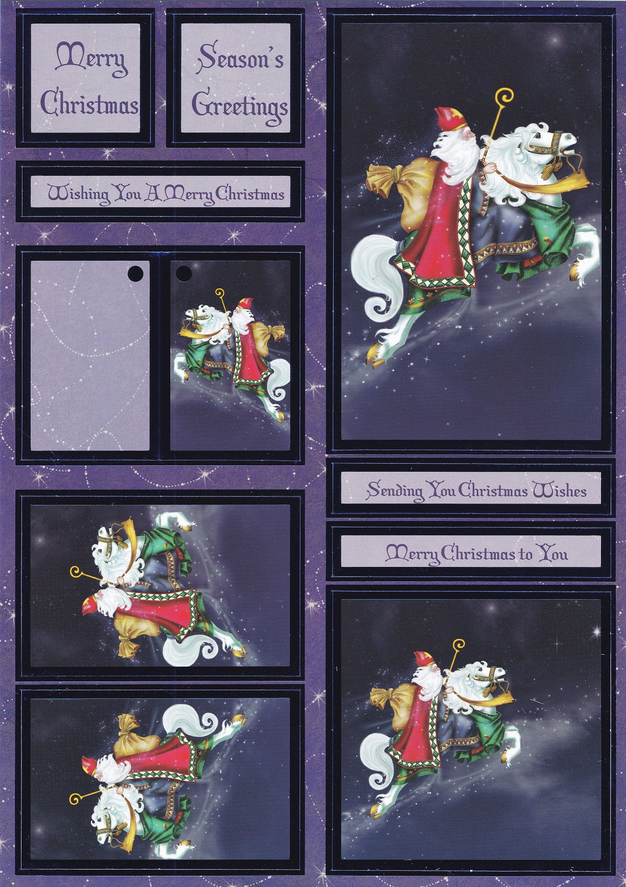 Hunkydory - Festive Fantasy Collection - Enchanted Sky Topper Sheet