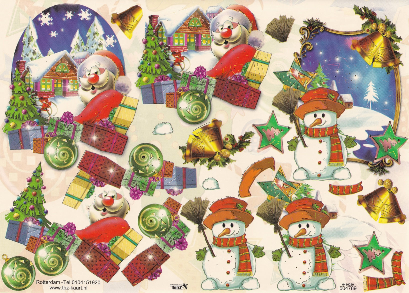 TBZ International - Christmas Decoupage Sheet