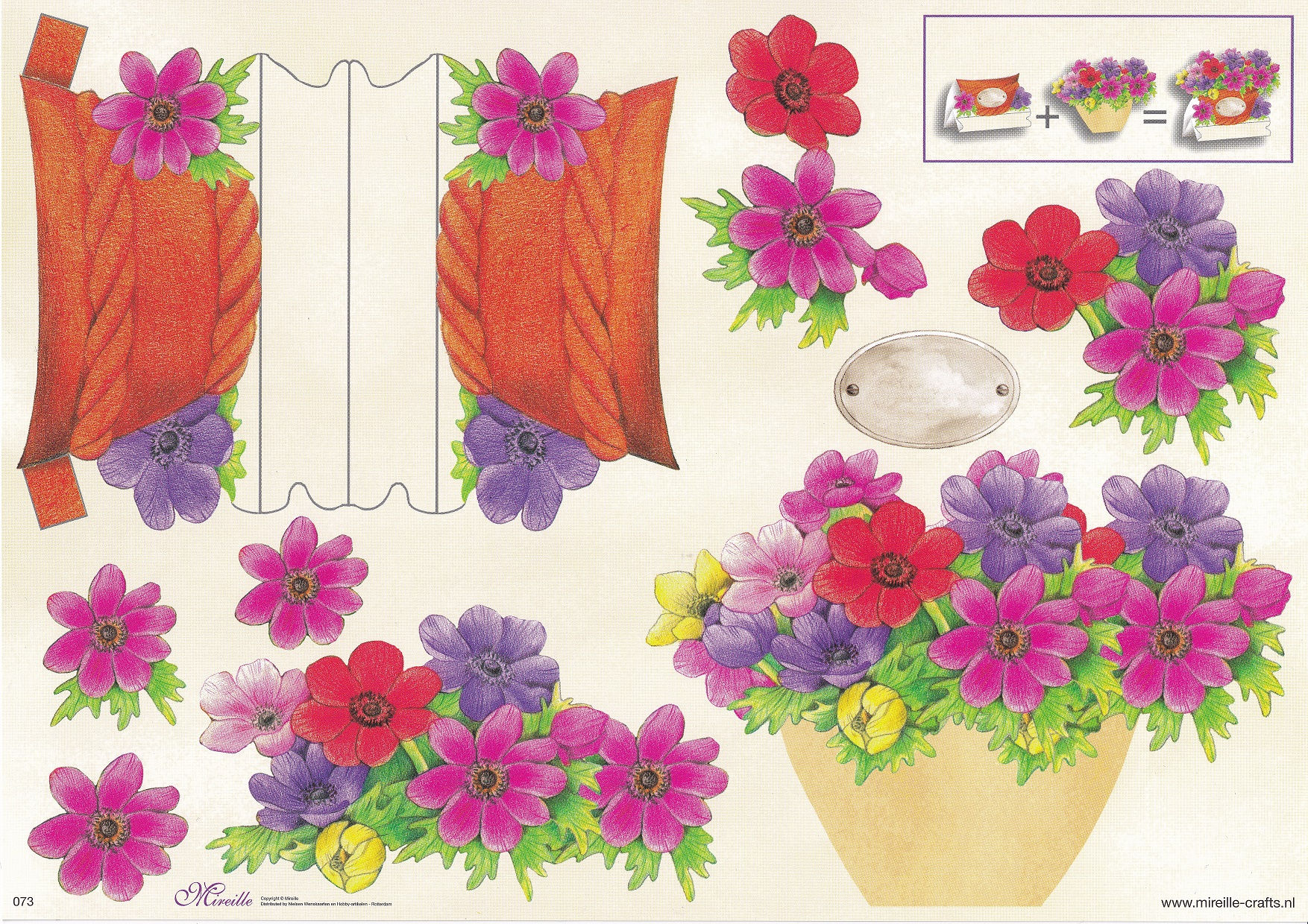 Mireille - Stand Up 3D Decoupage Sheet