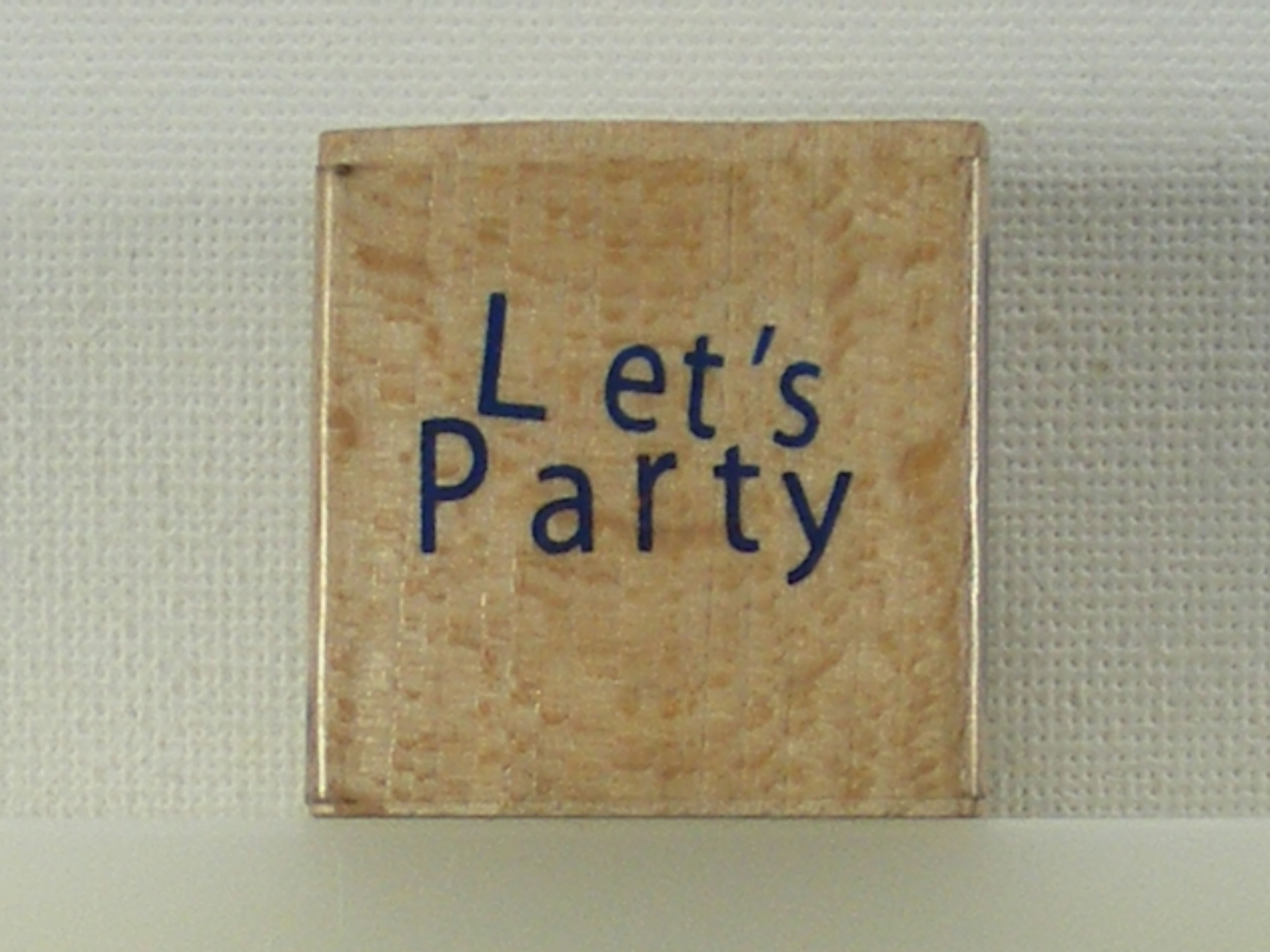 Docrafts - Whispers Rubber Stamp - Let's Party