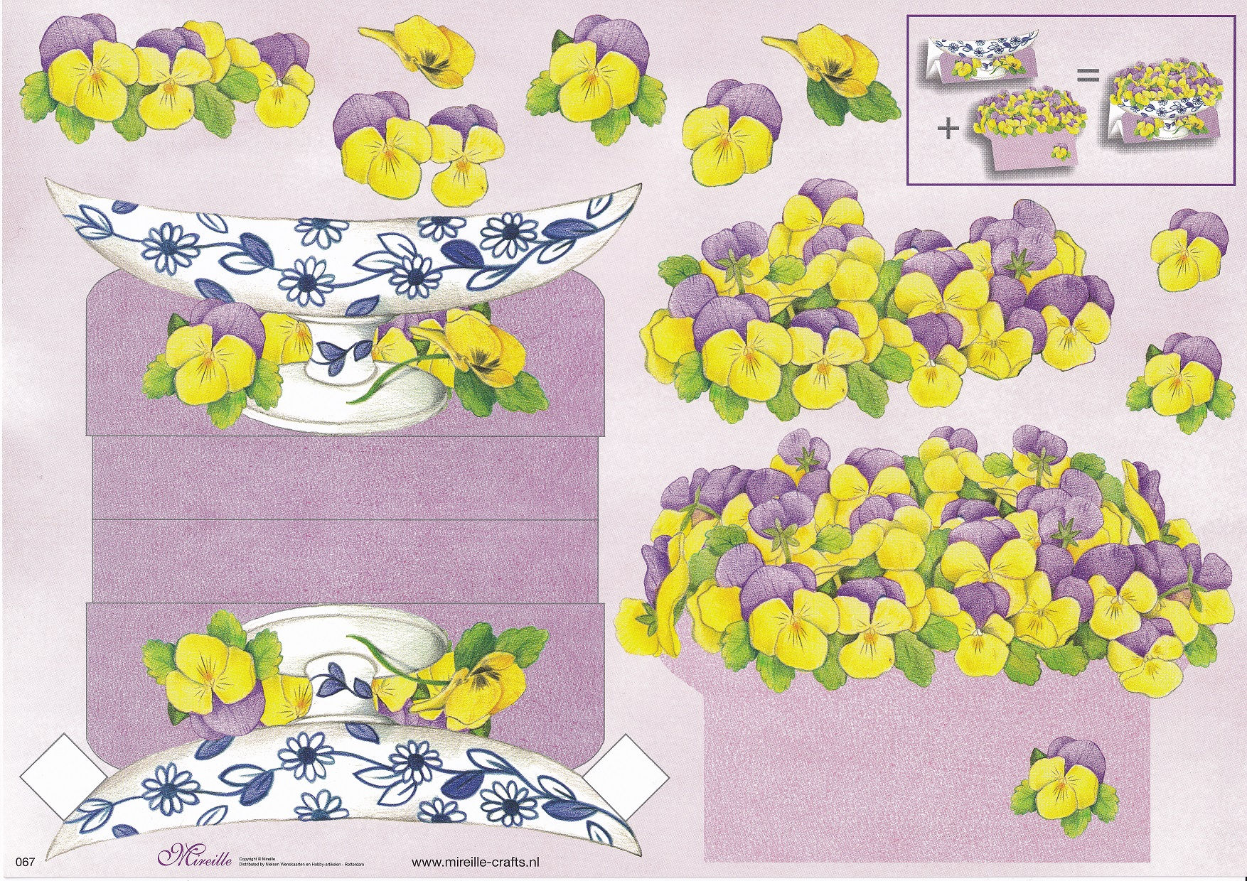Mireille - Stand Up 3D Decoupage Sheet