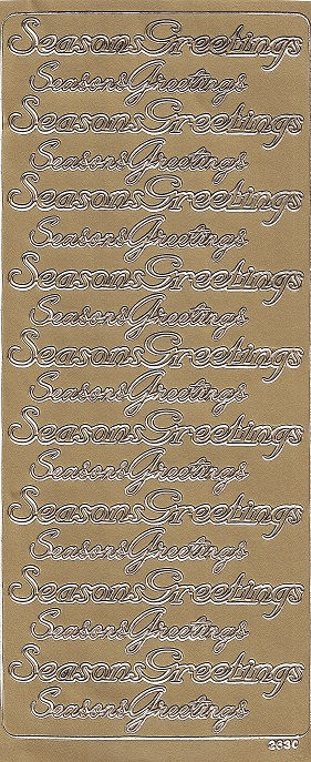 Christmas Peel Off Sheet