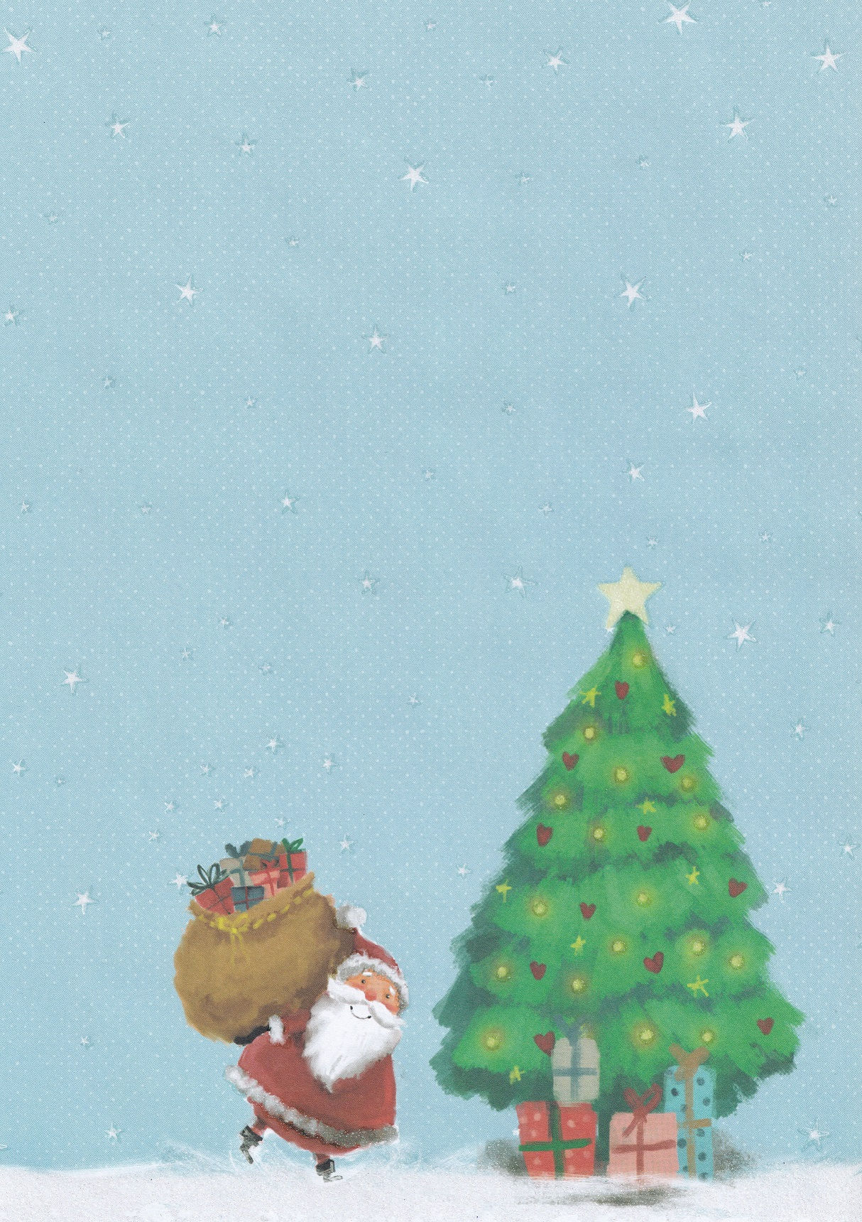 Docrafts - At Home With Santa Patterned Paper - Santa & Sack