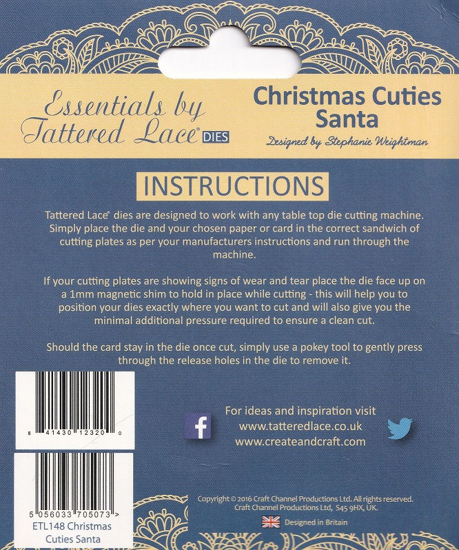 Thumbnail: Tattered Lace - Christmas Cuties Santa Die