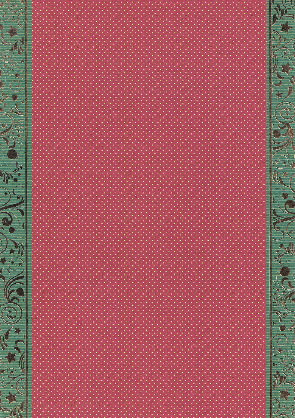 Kanban - Christmas Spots and Stripes Foiled Background Card