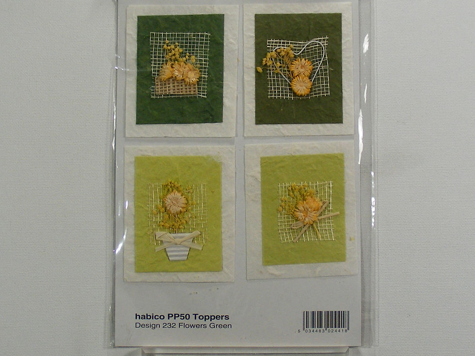 Habico Handmade Toppers - Flowers Green.