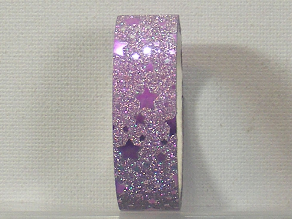 Craft Washi Tape - Lilac Star Design.
