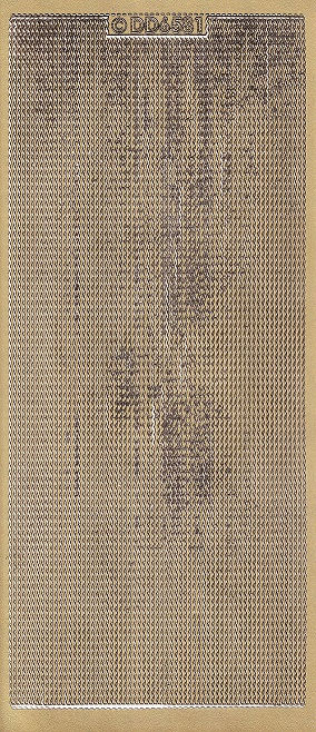 DD - Peel Off Sticker Sheet - Borders (Gold)