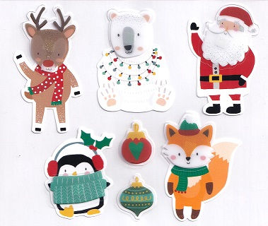 Thumbnail: TJM Ltd - Sleigh Bells Festive Stickers