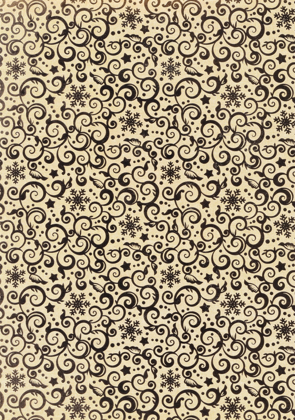 Kanban - Snowflake Damask Foiled Background Card