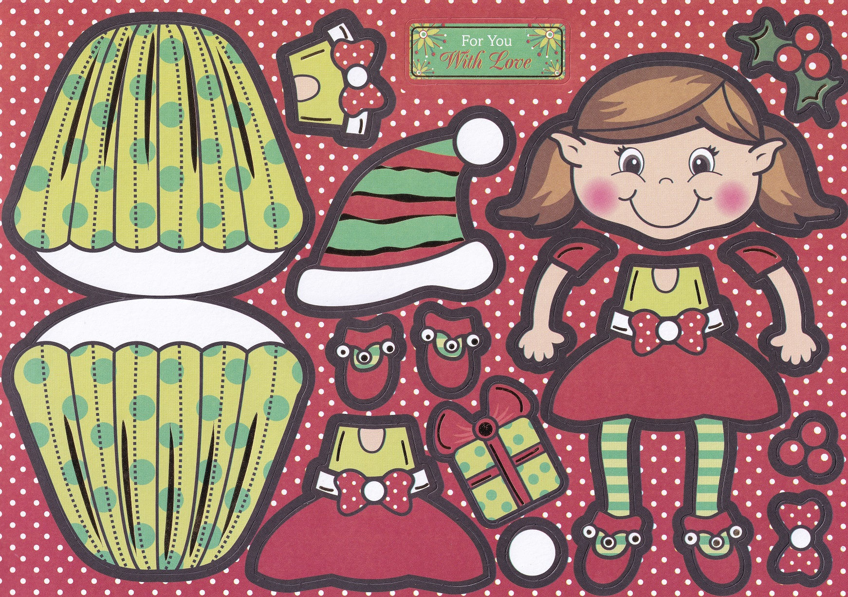 Kanban - Evie The Elf Wobbler Card Kit