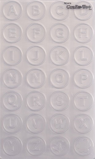 Thumbnail: Crafts-Too You - Scrap Alphabet Upper Case Embossing Folder