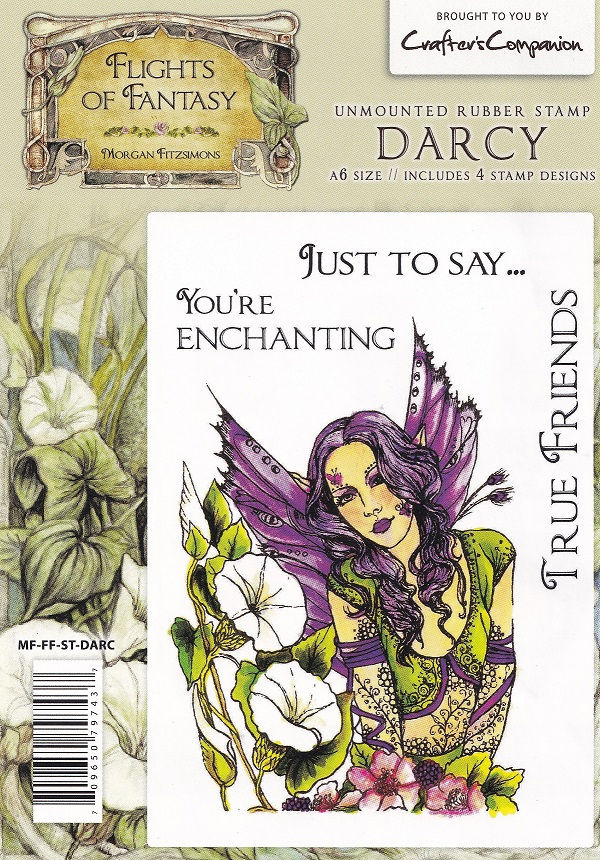 Crafters Companion - Flights Of Fantasy Darcy Rubber Stamp