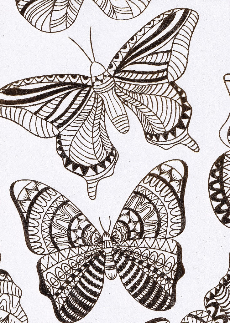 Thumbnail: Spectrum Noir - Colorista 5" x 7" Pencil Pad - Butterfly Garden