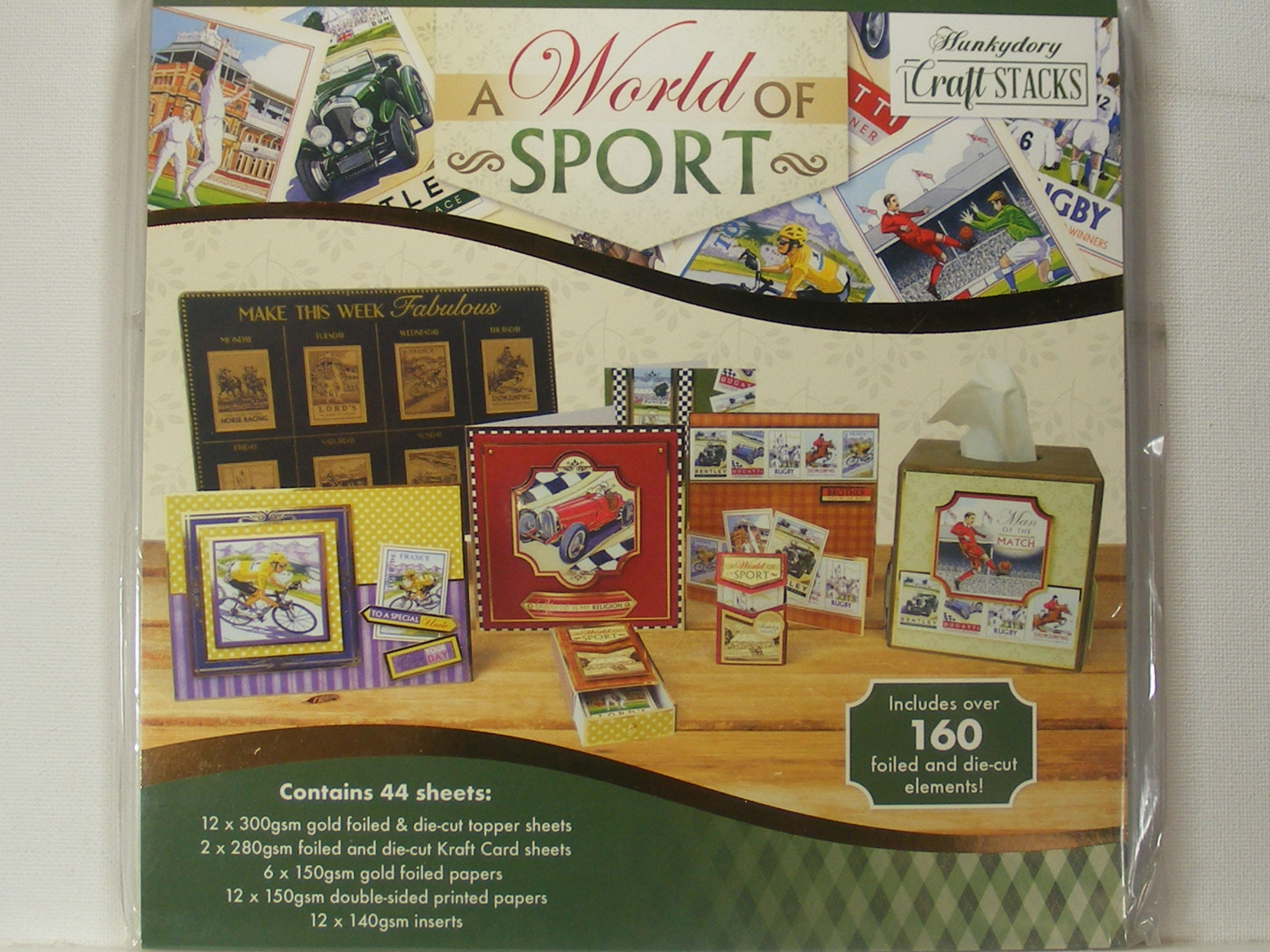 Hunkydory - World Of Sport Craft Stack