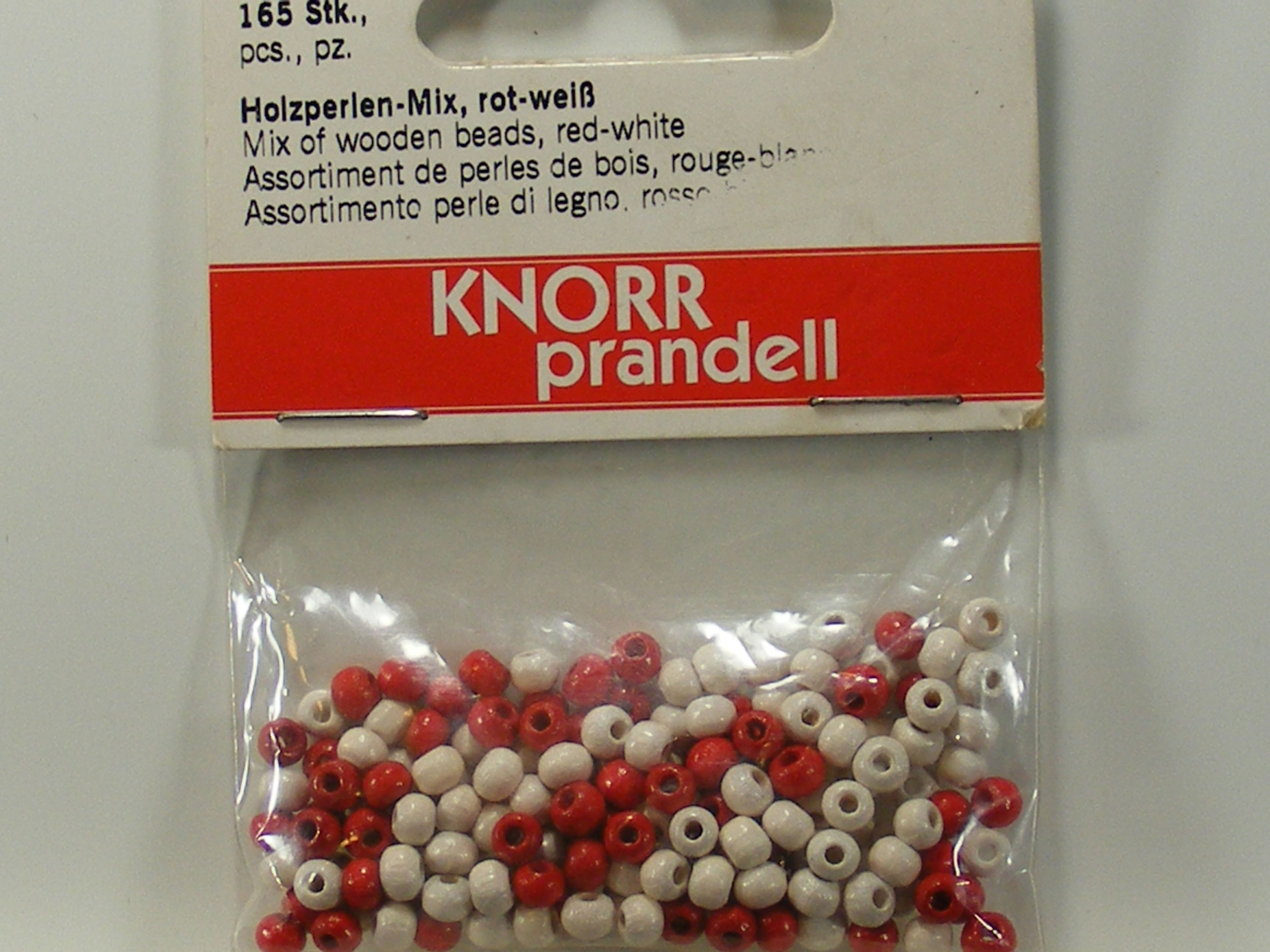 Knorr Prandell - Mixed Red & White Wooden Beads