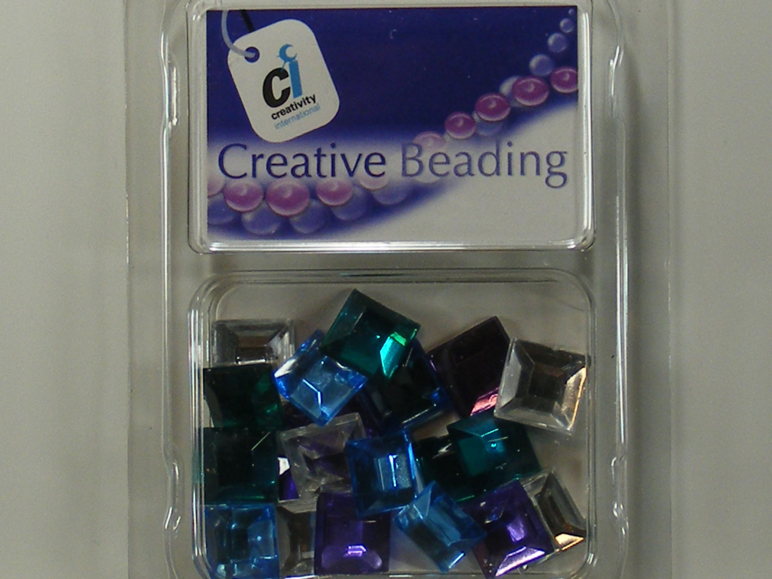 Creativity International - Pastel Acrylic Square Jewels